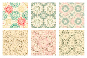 Vintage Doily Lace Seamless Pattern