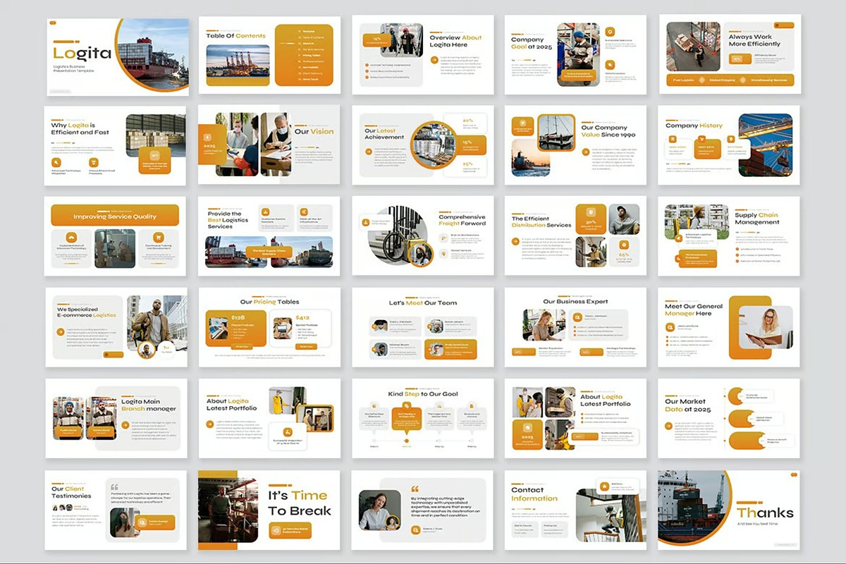 Logistics Keynote Templates, a Presentation Template by Fit-tee (Photo 8 of 10)