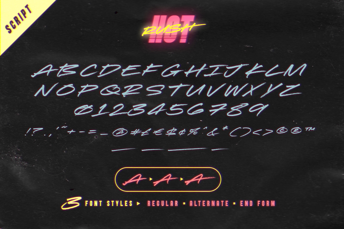 Hot Rush Font Duo, a Sans Serif Font by Sam Parrett (Photo 7 of 7)