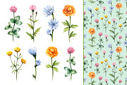 Watercolour wild nature, a Pattern Graphic by Sundra (Thumbnail 6 of 19)