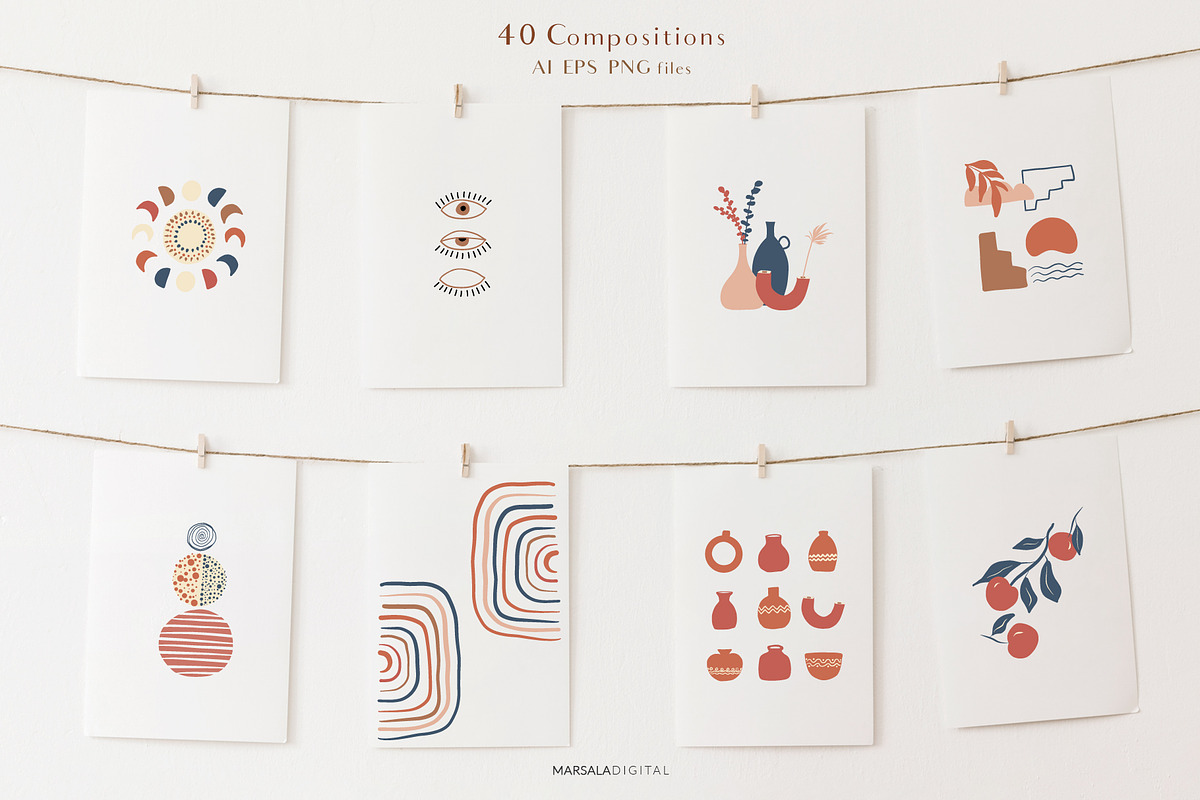 Abstract Prints Shapes Graphics vol2, an Object Graphic by Kaya Fonts (Photo 3 of 20)