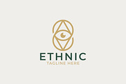 Mystic Ethnic Eye Logo Geometry, a Branding & Logo Template by Signatoro (Thumbnail 2 of 3)