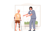 Physical therapy, rehabilitation set, a Healthcare Illustration by Good Studio (Thumbnail 7 of 9)