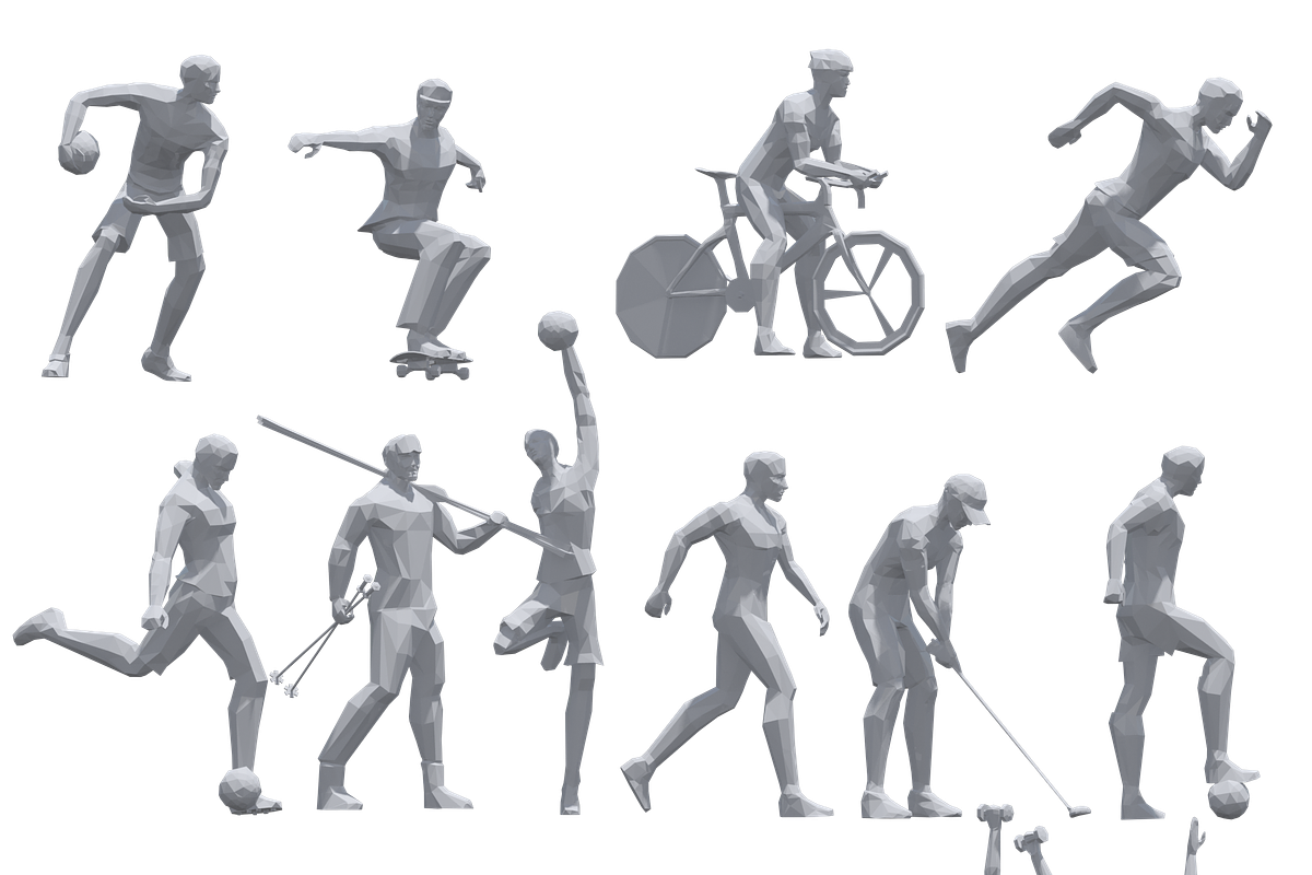 Low Poly Sport Pose Pack, a Characters & Person 3D Model by Daniel Mikulik (Photo 5 of 5)