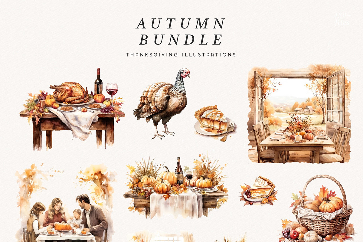 Autumn Bundle, a Decorative Illustration by PeDe Designs (Photo 8 of 9)