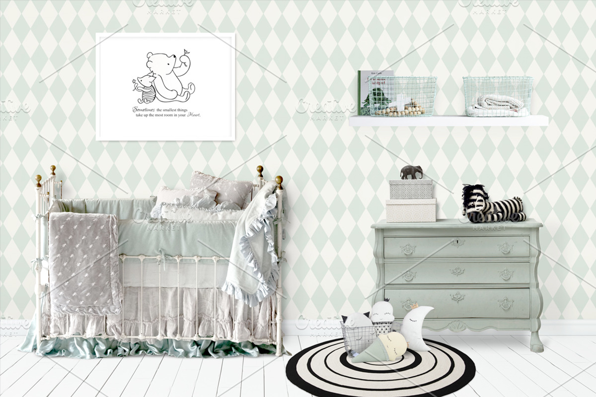 Kids Room Wall/Frame Mock Up 9, a Print Template by Whimsicality (Photo 2 of 4)
