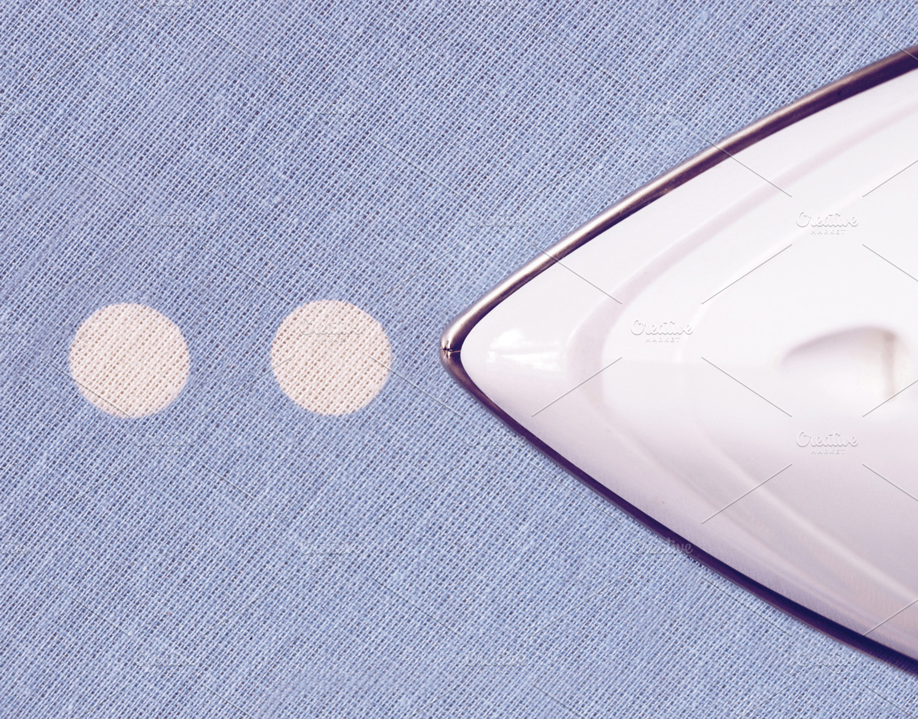 Iron on ironing board, an Abstract Photo by Cazador de sueños