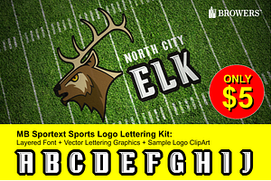 Sports Logo Lettering Kit