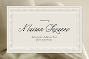 Maison Sezanne | Handwritten Font, a Script Font by Calamar Studio (Thumbnail 1 of 15)