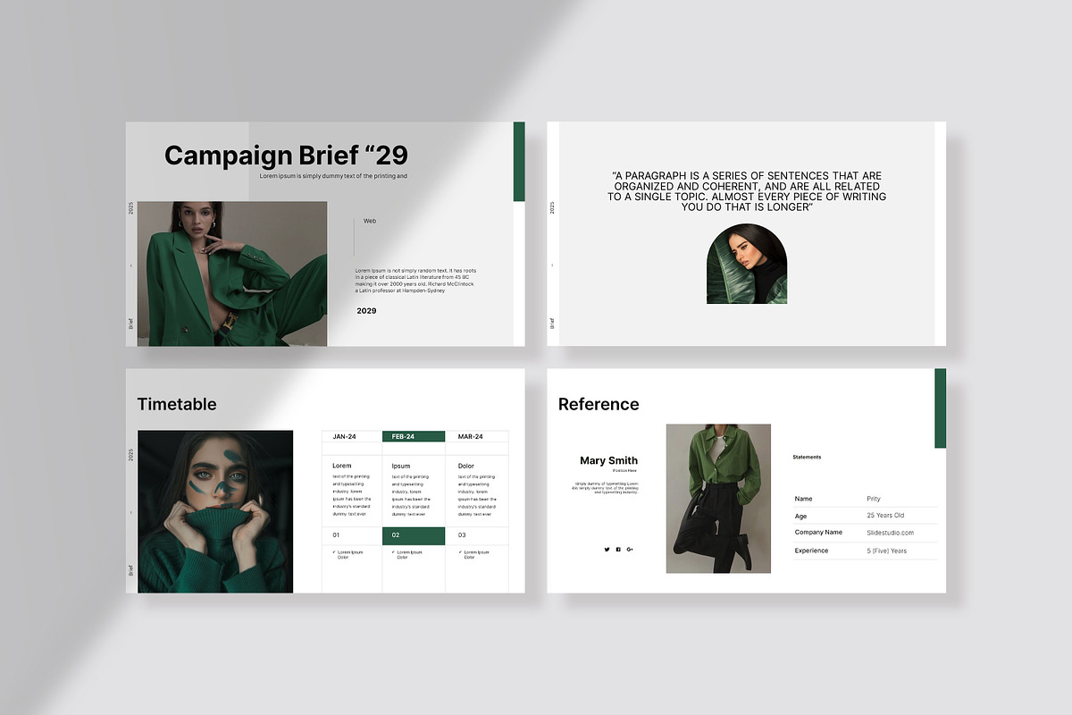 Brief Campaign Presentation Template, a Presentation Template by slidestock55 (Photo 5 of 9)