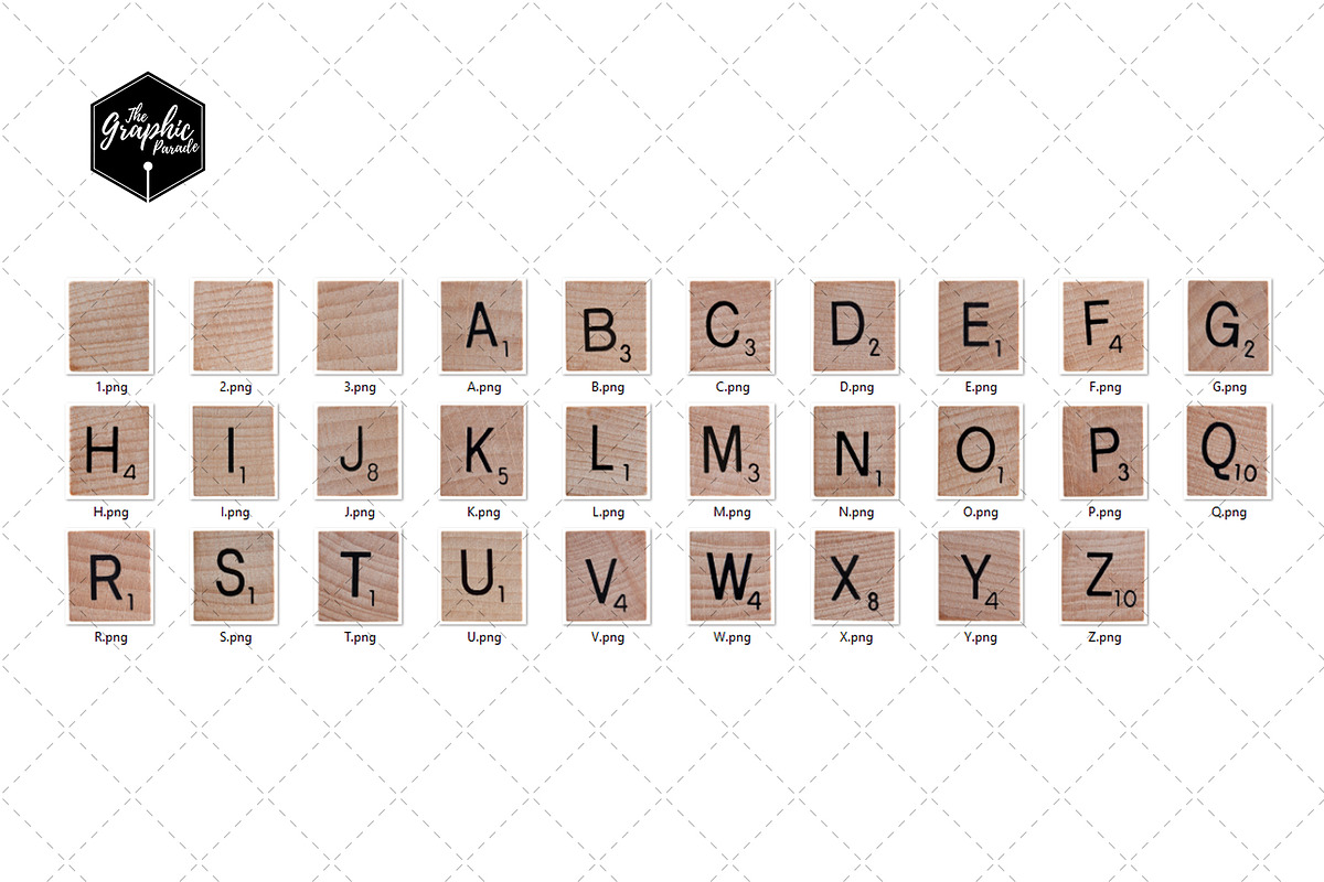 Wooden scrabble photo clipart, an Object Graphic by The Graphic Parade (Photo 4 of 6)