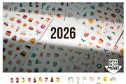 2026 calendar planner + sticker pack, a Graphic by Svitlana Kharchuk (Thumbnail 3 of 8)