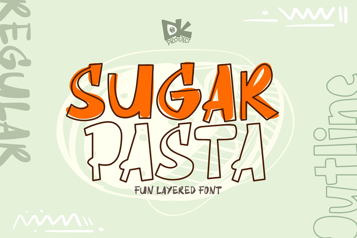 Sugar Pasta font, a Handwritten Font by D&K Project (Photo 1 of 9)