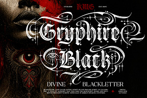 Gryphire Black Typeface, a Blackletter Font by alit design