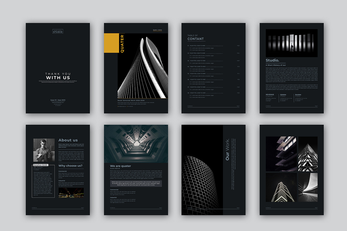 QUATER | Architecture Proposal, a Brochure Template by obayes (Photo 2 of 17)