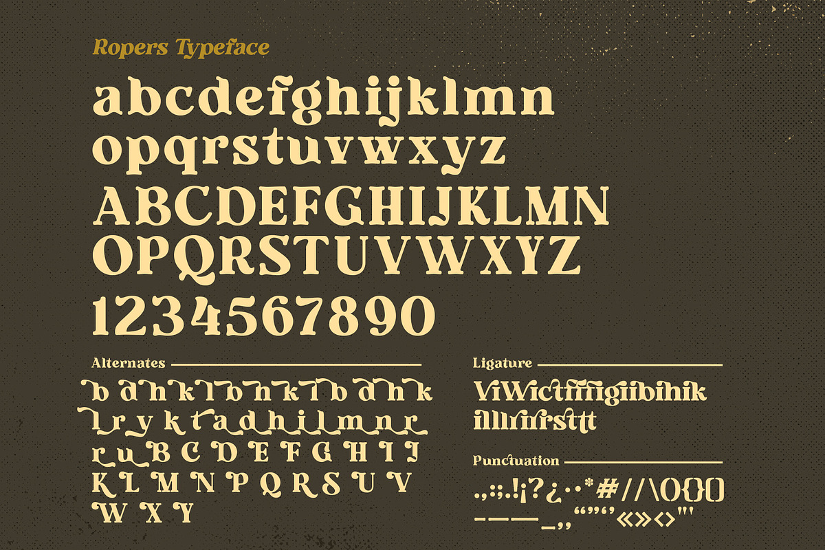 Ropers - Bold Serif Typeface, a Serif Font by Ardyanatypes (Photo 11 of 12)