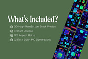 30 Glitch Pixel Cube Wallpapers, a Wallpaper Graphic by Incomelion (Thumbnail 2 of 6)