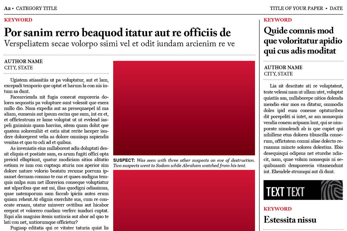 Old Style Newspaper Template, a Magazine Template by Newspaper Templates (Photo 3 of 11)