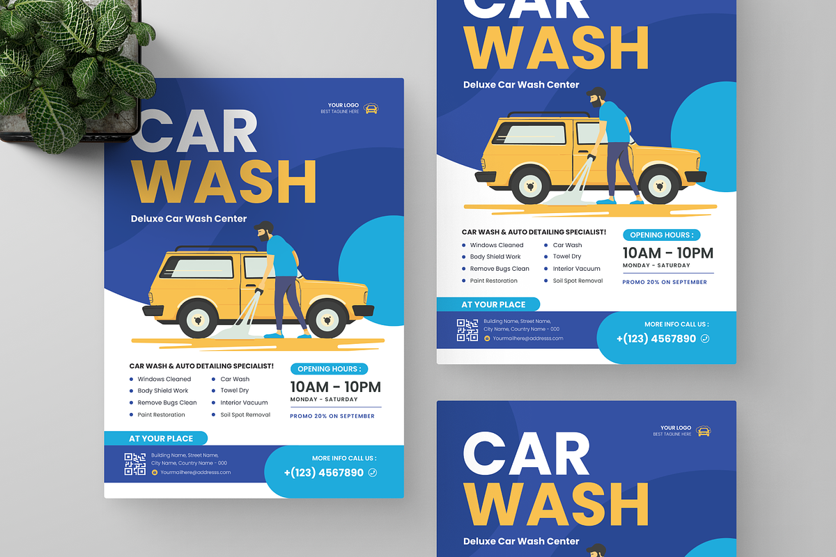 Car Washing Flyer, a Flyer Template by Annora Studio (Photo 5 of 5)