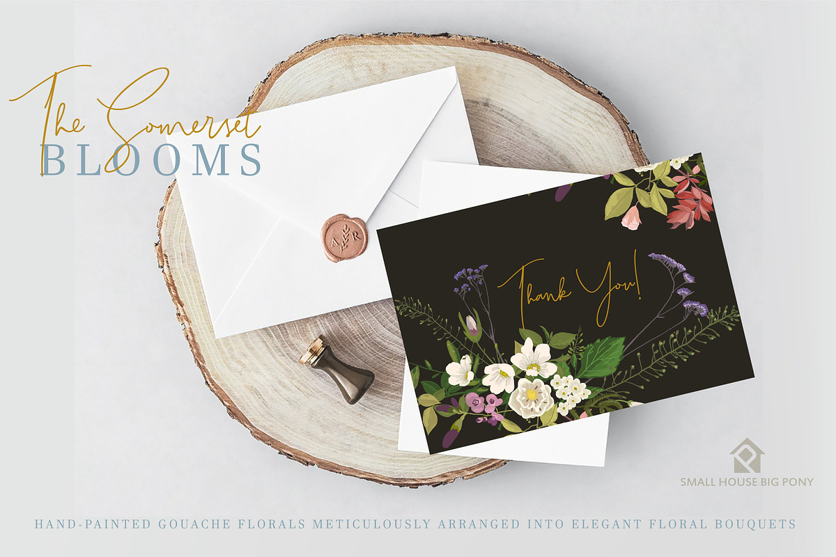 The Somerset Blooms - Clip Arts Set, an Illustration by SmallHouseBigPony (Photo 9 of 9)