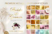 Wedding Invitation Photoshop Styles, a Layer Style Add-On by Photohacklovers (Thumbnail 2 of 9)