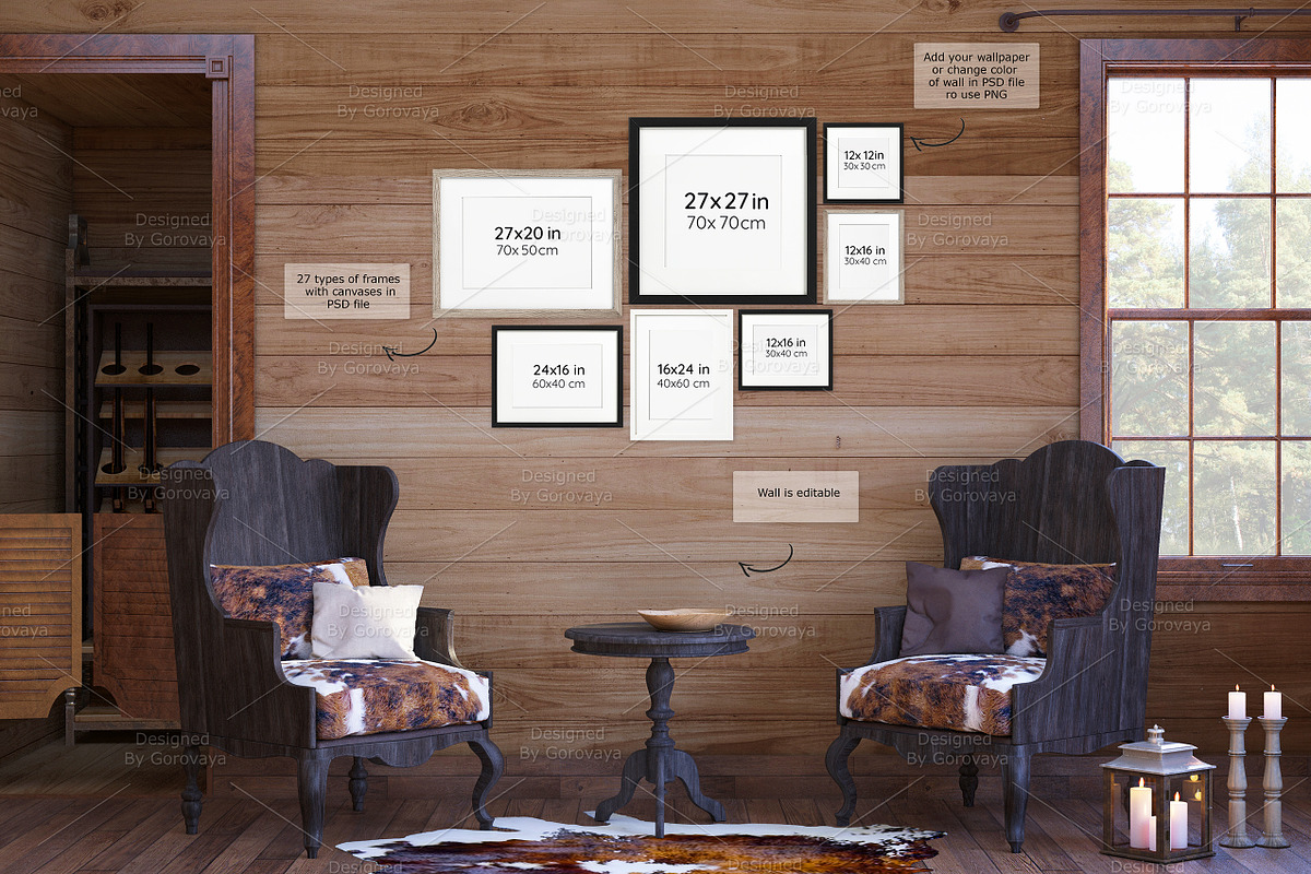 Interior mockup, Ranch Mockup, a Household Mockup by Designed By Gorovaya (Photo 3 of 6)
