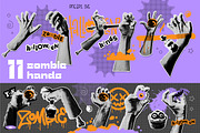 Retro halftone Halloween collection, a Texture Illustration by Lana Sham (Thumbnail 14 of 20)