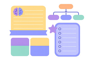 Creative visual layout of notes, an Education Illustration by ZinetroN