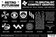 Retro Futurism Shape Pack 70+ Vector, a Technology Illustration by Invisual Studio (Thumbnail 11 of 11)