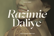 Razimie Daliye - Display Serif Font