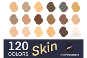 120 Procreate Skin Color Palette, a Palette Add-On by LiuBi Art (Thumbnail 2 of 2)