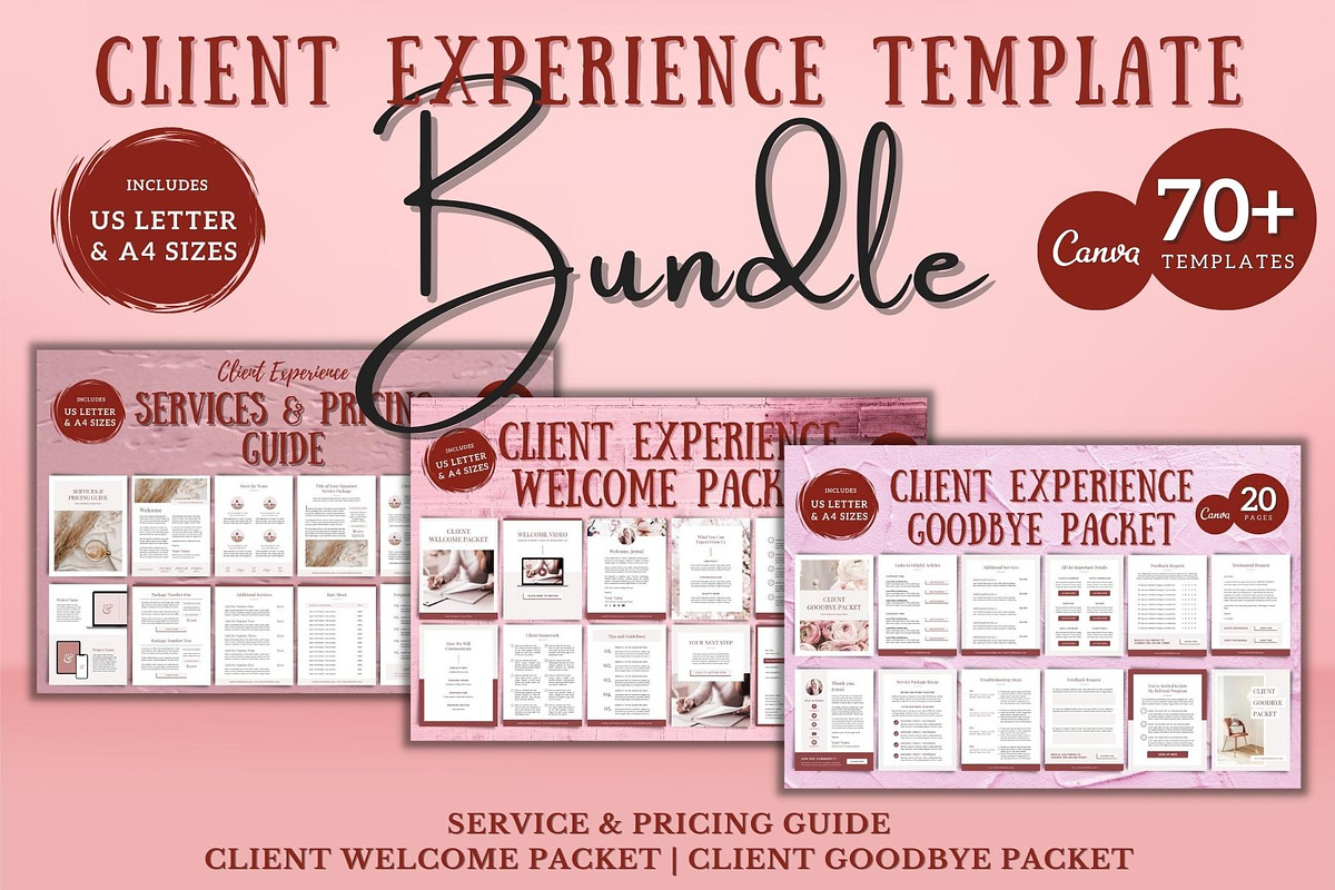 Client Experience Template Bundle, a Magazine Template by ProductiveandFree (Photo 1 of 23)