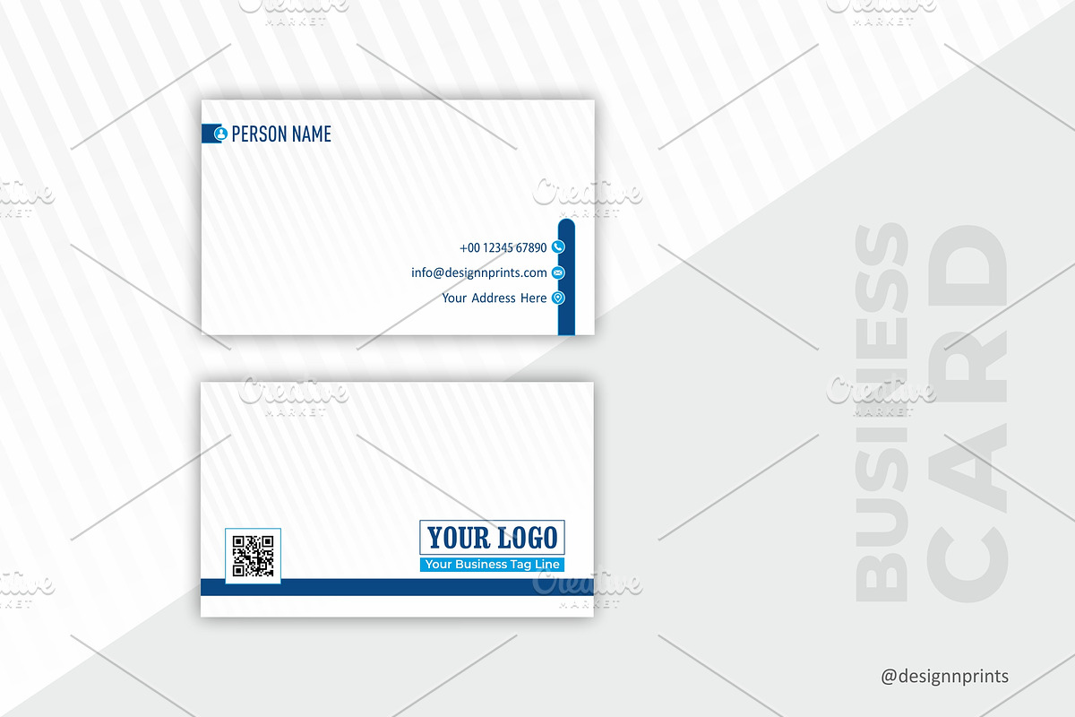 Corporate Business Card Template, a Design Template by designnprints