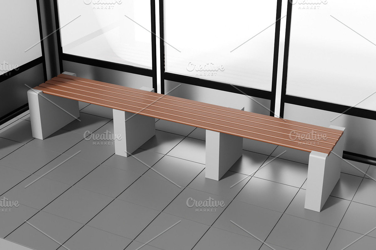Bus Shelter 3D Model, an Architecture 3D Model by mrfauzi (Photo 2 of 12)