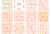 Watercolor Rainbows Pattern, a Pattern Graphic by MayaNavits (Thumbnail 3 of 10)