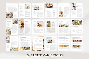 Aesthetic Cookbook Recipe Template