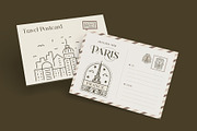 150 Travel Stamps, an Outline Icon by Prosymbols (Thumbnail 3 of 9)