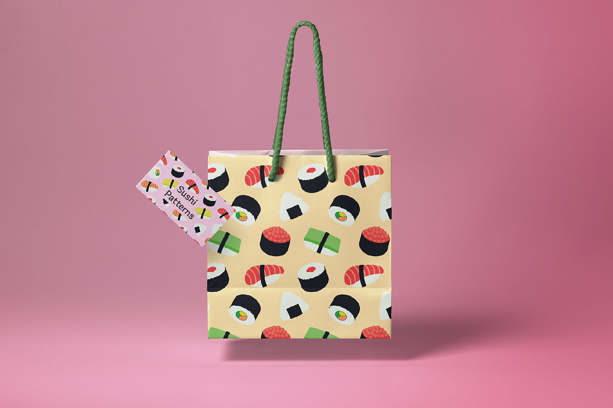Sushi Seamless Pattern, a Pattern Graphic by Abstracto-Create (Photo 3 of 7)