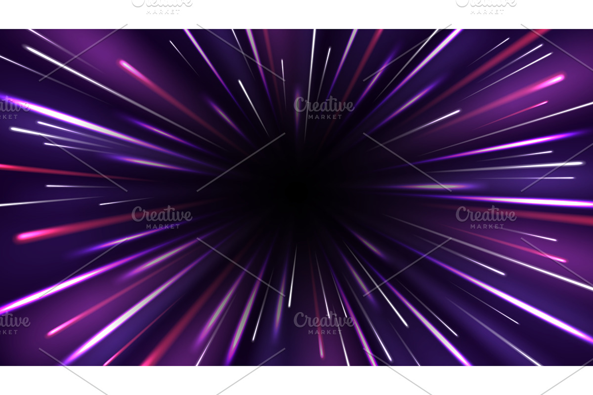 Radial motion effect. High speed, a Technology Illustration by Frogella