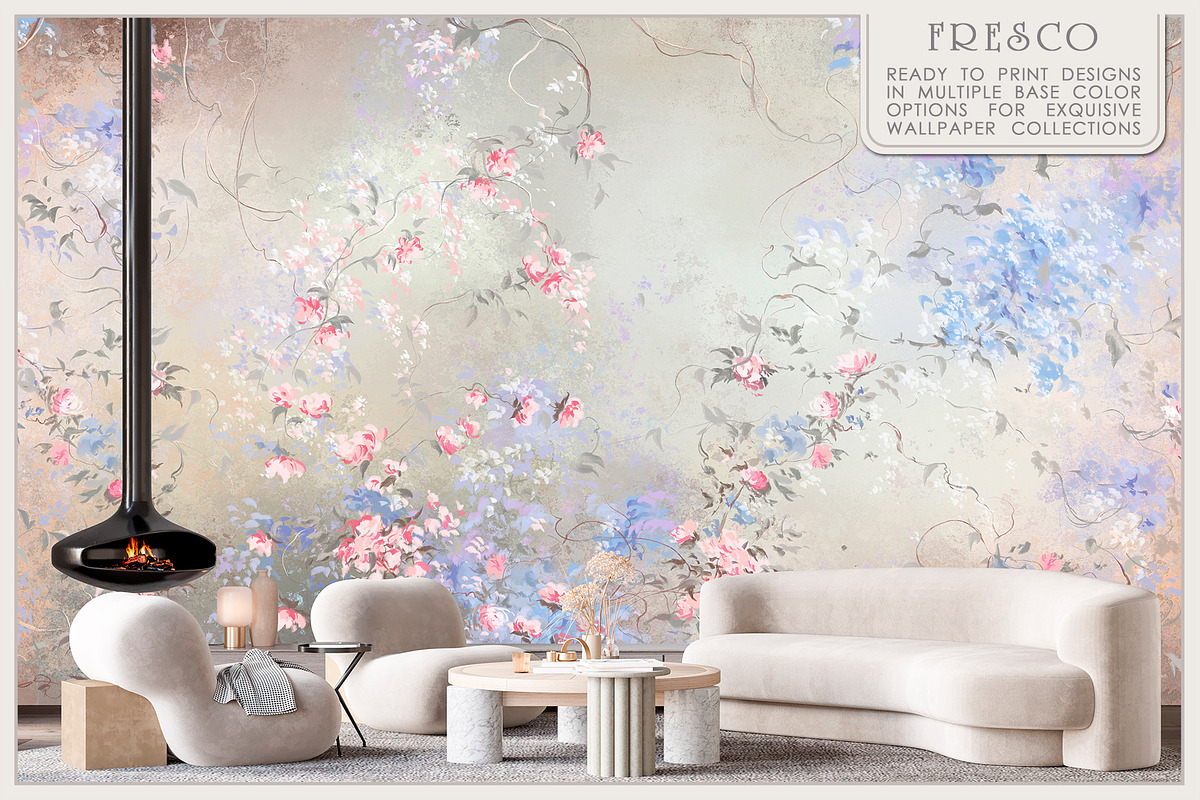 Fresco collection Romantic garden, a Wallpaper Graphic by Natalia0307 (Photo 4 of 17)