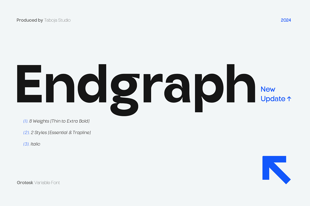 TBJ Endgraph 2 Styles, a Sans Serif Font by Taboja Studio (Photo 1 of 21)