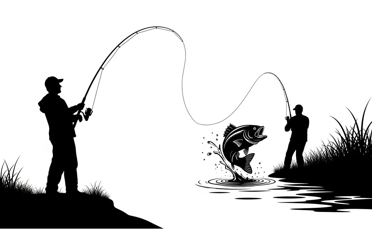 Fishing Silhouette Vector Bundle, an Illustration by hafijul (Photo 2 of 51)