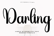 Darling, a Handwritten Font by FreshTypeINK (Thumbnail 1 of 7)