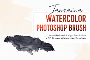 Jamaica Watercolor Photoshop Brush