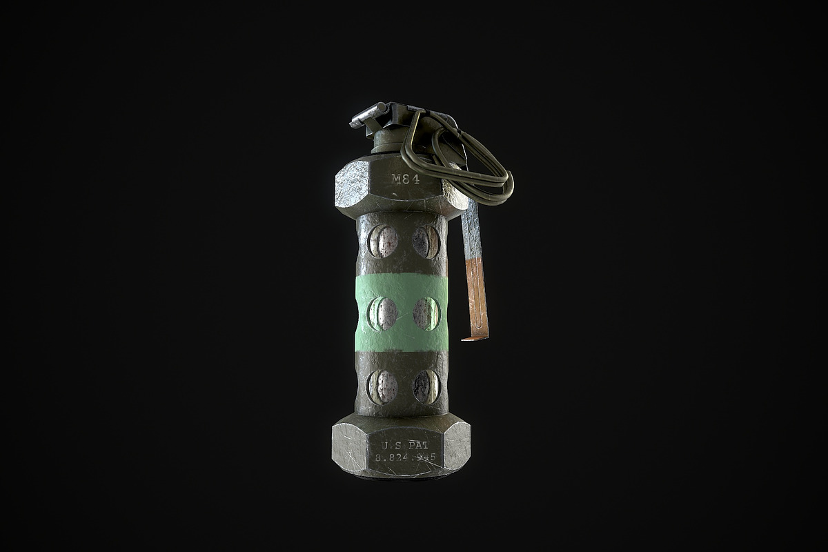 M84 Stun Grenade, an Object 3D Model by Midgardians (Photo 3 of 10)
