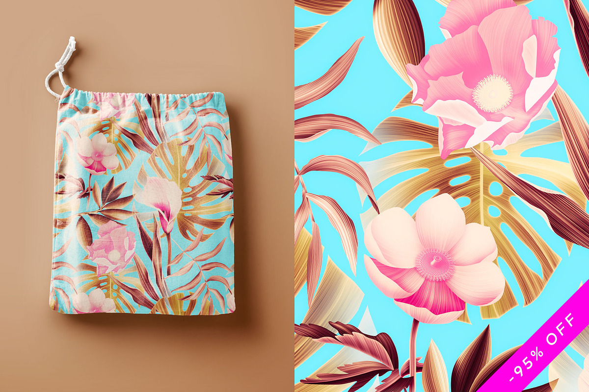 95% OFF!! Huge Floral Designs BUNDLE, a Pattern Graphic by Luxury Fashion Prints (Photo 4 of 5)