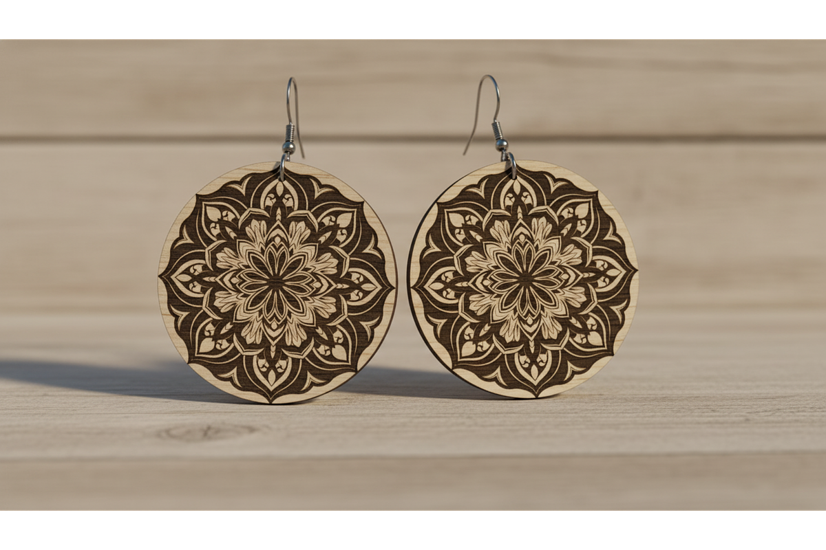 Flower Cut Earrings Pack, a Graphic by hafijul (Photo 8 of 11)