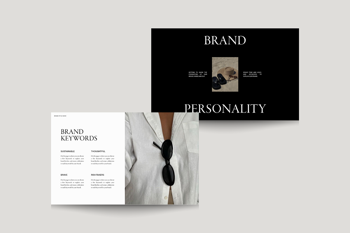 Luxury Brand Guidelines Templates, a Presentation Template by Brand & Bloom (Photo 9 of 10)
