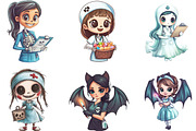 Halloween Nurse PNG Sublimation, an Illustration by CraftArtStudio (Thumbnail 2 of 6)