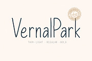 Vernal Park Font Family, a Sans Serif Font by Graphicfresh (Thumbnail 1 of 7)